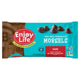 Enjoy Life Enjoy Life Baking Dark Chocolate Morsels, Dairy Free , Soy Free, Nut Free, Non GMO, Gluten Free, Vegan Chocolate Chips, 9 oz bag