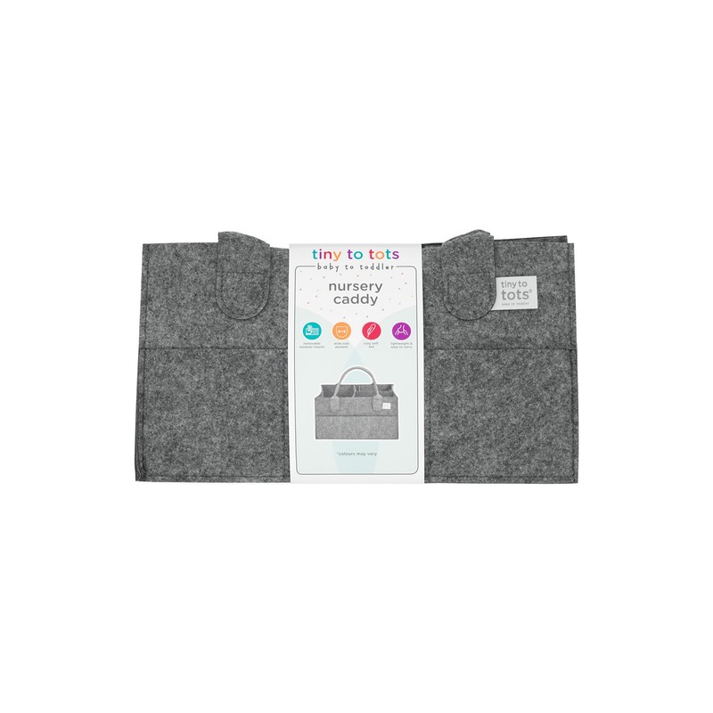 Nappy Caddy, Tiny To Tots Grey New Born Baby Essentials