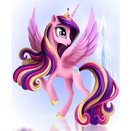 CAYUDEN Children's Diamond Painting, 5D Diamond Painting Pictures, DIY Unicorn Diamond Painting, Adults, Children, 30 x 40 cm, Full Drill Diamond, 5D Unicorn Diamond Painting Set for Children, Adults