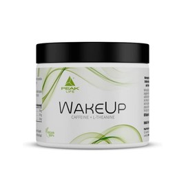 PEAK WakeUp – 60 Capsules I 30 Servings I 100 mg Caffeine + 100 mg L-Theanine from Green Tea Extract per Capsule I as a Awakening for Energy & Concentration and Coffee Replacement