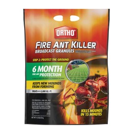 Ortho Fire Ant Killer Broadcast Granules, Kills Mounds in 15 Minutes, 6 Month Protection, Treats 5,000 sq. ft., 11.5 lb.