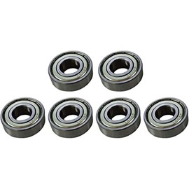 DNLK 6pcs Ball Bearing Set - Rikon 10-324TG Bandsaw - Bandsaw Guide Bearings - Stainless Steel