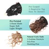 BLUONASI 6 Packs Goddess Faux Locs Crochet Hair for Black