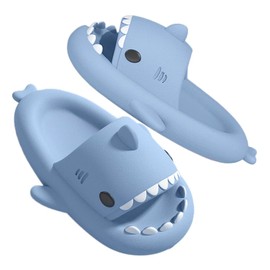 GULAKY Cloud Shark Slides, Pillow Slippers Women's / Men's Slippers, Unisex Bathing Shoes for Summer, sky blue, 36/37 EU