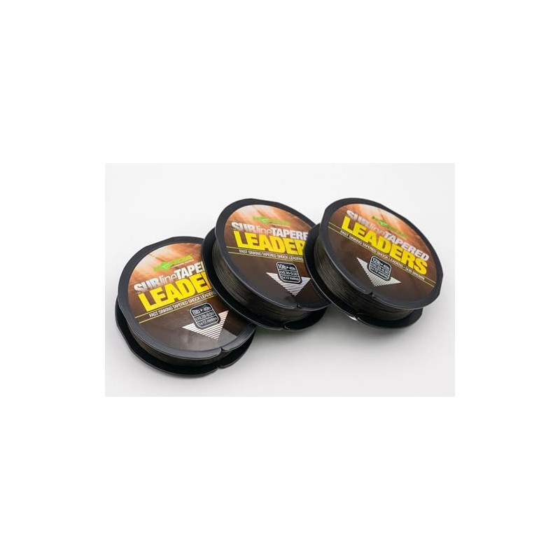 Korda Subline Fast Sinking Tapered Shock Leaders BROWN 5 x