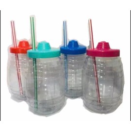 generic Vitrolero O Dulcero Con Popote 70 Piezas Litro