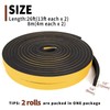 Yotache Weather Stripping Door Seal Strip 1/2" x 1/4", 2