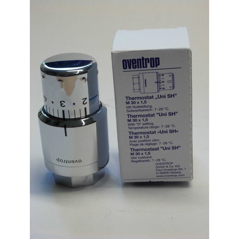 Oventrop Thermostat Uni SH Chrome-Plated 1012069 M30 x 1.5