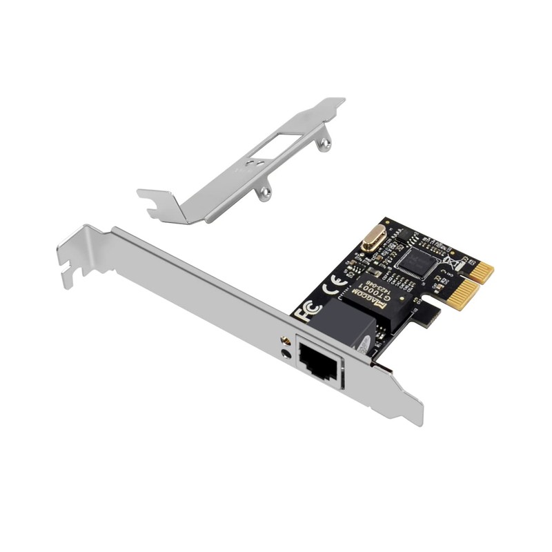 DriverGenius 1-Port Dual Profile PCI Express PCIe Gigabit Network Server