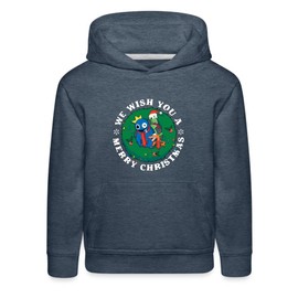 Rainbow Friends - Merry Christmas Hoodie (Kids, Heather Denim, 16-20)