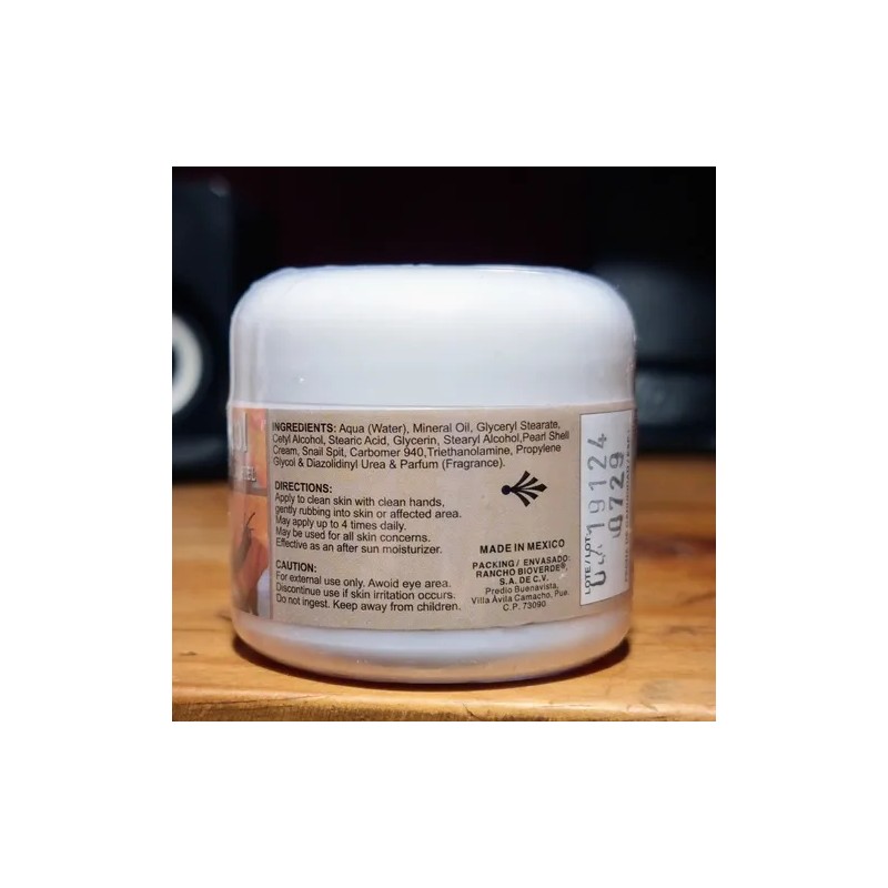 Crema Baba De Caracol Y Concha Nacar Estrias Marcas Arrugas