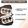 Apooliy 3 Colors Eyebrow Makeup Kit,Long Lasting Brow Palette,Eyebrow Filler