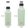 Insulated Water Bottle with Straw,17 OZ Double Wall Vacuum Stainless