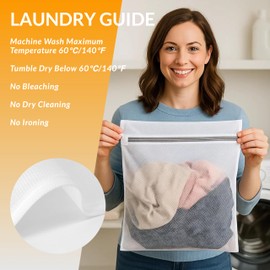 Hormes 4PCS Laundry Bags for Delicates, Mesh Washing Bags 40x30cm Medium Size, Durable Wash Bags for Clothing Laundry & Delicates Wash Bag, Zippered Clothes Protection Bag for Washing Machine & Travel