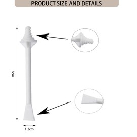 Pack of 50 Nose Wax Sticks, Nose Hair Wax Applicators, Wax Sticks, Applicators, Wax Stick for Men and Women, Cleaning Nostrils, Nose Hair Removal, Nostril Cleaning (50)