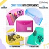 DocFeedz Plastic Wallets A4 - Pack of 25 Waterproof Plastic