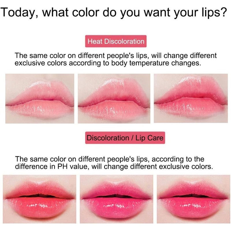 Aloe Vera Lipstick, Long-Lasting, Sweat-Proof, Temperature Change Enhances Shine, Waterproof,