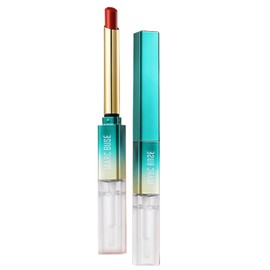 Gevlonecirly Lipstick Scalar Lip Gloss 1.5g (Lipstick) + 2.5ml (Lipstick Waterproof Paint) - Full Skin Types Moisturizing, Waterproof, Sweatproof, Long Lasting Effectiveness, Fresh Fabric, Smooth,