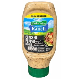 Hidden Valley Ranch Cracked Pepper Ranch Condiment & Dressing Easy Squeeze 16 oz