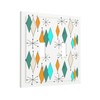 Blue/Green/Orange Modern Retro Abstract Atomic Art Double Toggle Wall Plate