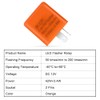 URAQT 12V 2-Pin LED Flasher Relay, Adjustable Indicator Relay, Turn