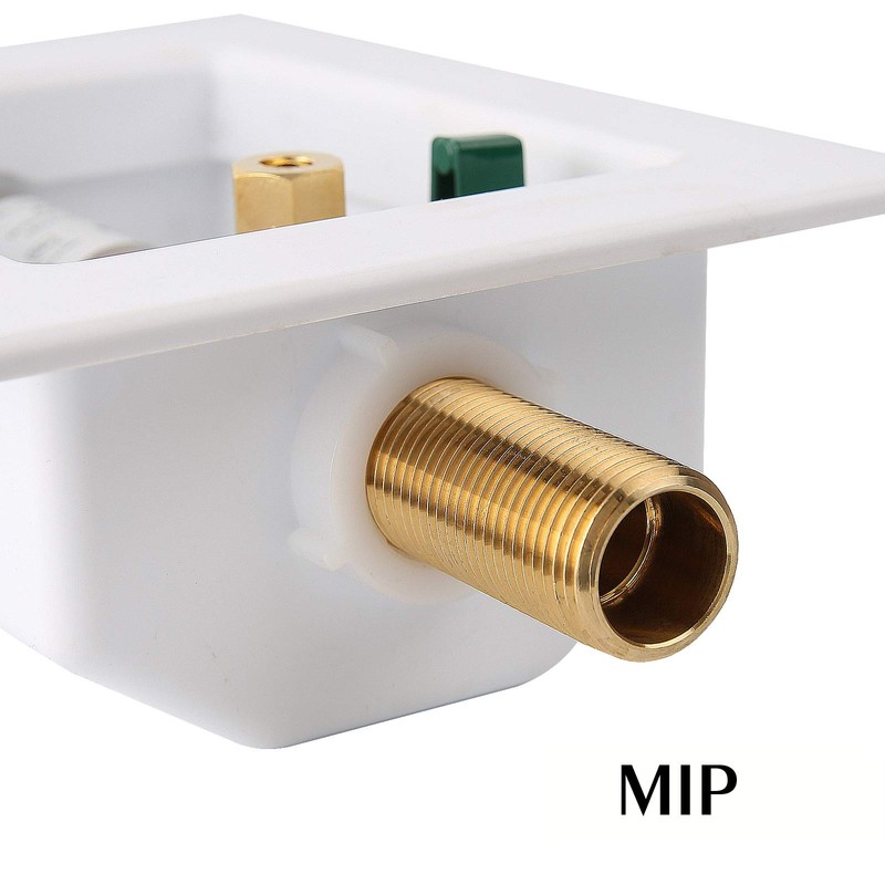 Solimeta Ice Maker Outlet Box with Water Hammer Arrestor MIP