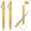 Metal Toothpick, Telescopic Toothpick, Set of 3, Outdoor Equipment, Waterproof,