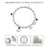 Philip Jones June (Alexandrite) Birthstone Stretch Charm Bracelet with Quote