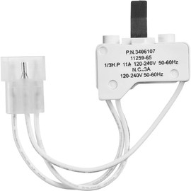 Dryer Door Switch 3406107 Replacement, compatible with Whirlpool & Kenmore Dryers - Replaces WP3406107 3406109 3405100 3406100 3405101 3406101 AP6008561