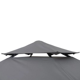 Sunjoy 5 ft. x 8 ft. Pop up Grill Gazebo with Magnetic LED Light Carrying Bag for BBQs