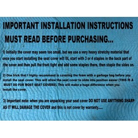 New Replacement seat cover fits JD Gator 590i & 560 Bench XUV 590 i S4 297B