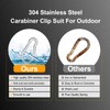 1pc 7.00 inch Large 304 Stainless Steel Carabiner Clip Hooks
