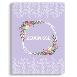 SKYDUE Certificate Folder A4, Plastic Folder with 30 Pockets, Certificate Folder for Archiving Certificates and Organising Important Documents (Purple)