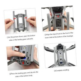 Kisangel Extended Heightening Extension Kit for Air Drone Replacement Legs for Enhanced Protection and Stability During Takeoff and