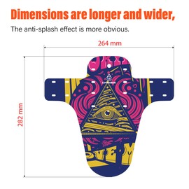 CNCLOL Mountain Bike Mudguards,MTB Mudguards Front and Rear,Bicycle Mudguards Fits 26", 27.5", 29" Plus Size and Fat Bikes.YJ