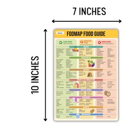 Low FODMAP Chart Magnet - IBS Diet Cheat Sheet Fridge Magnet - Infassic Magnetic FODMAP Food Guide - Irritable Bowel Syndrome Digestive Gut Health Support - SIBO Diet Quick Reference - 7” x 10”