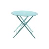 Carolina Classics 30" Folding Metal Bistro Table with Umbrella Hole