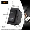Hoypeyfiy 4/6 Pin Jack Rocker Switch,Momentary Automatic Reset Reverse Polarity