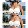 XUNYU High Waisted Bikini for Women with Skirt - Bandeau
