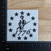 1776 Decals: 1776 Stars, Seventeen Seventy-Six Stars Minute Man, 1776