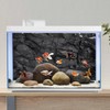 AWERT 72x24 inches Stone Aquarium Background Black Rock Fish Tank