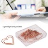 100Pcs Paper Clips Rose Gold Unique Shape Electroplating Process Lightweight