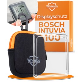 Wheeloo Bosch Intuvia 100 Displayschutz Set I E-Bike Schutzhülle transparent & wasserabweisend I Ebike Display Schutz E Bike Abdeckung