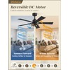 Fanbulous 2 Pack Farmhouse 42 Ceiling Fans with Lights, Black