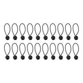 Dahszhi 20 Pcs 3 Inch Tarp Bungee Balls,Ball Bungee Canopy Tarp Tie Down Cord,Storage Ropes for Indoor and Outdoor,8cm (Black and White)