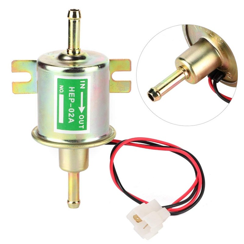 HEP-02A Universal High Performance Fuel Pump Metal Low Pressure Screw