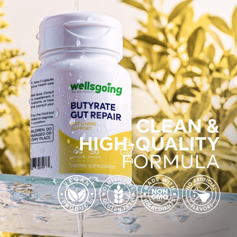 Butyrate Gut Support Supplement – Sodium Butyrate for Gut Lining