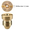 Joywayus 4 Pieces 1.1mm Brass Foam Cannon Orifice Nozzle and