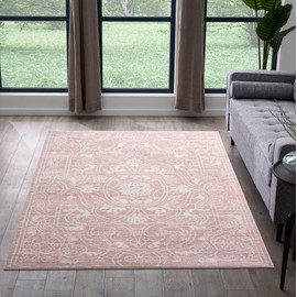 Edenbrook Area Rugs for Living Room - Cream and Beige Area Rug - 8 mm Low Pile Perfect for High Traffic Areas, 8x10 Rug