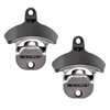 Magnetic Wall Mounted Bottle Opener MAGCAP (2, Gunmetal Black)